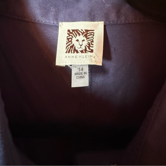 Anne Klein Navy Midi Dress with Belt ☮️ - Picture 3 of 4